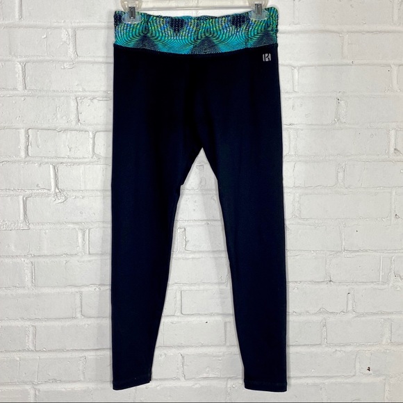 Koral Activewear Blk/Grn Mesmerize Yoga Leggings - Picture 6 of 6